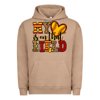 My Heart Is On That Field Softball Urban Hoodie | Teevron