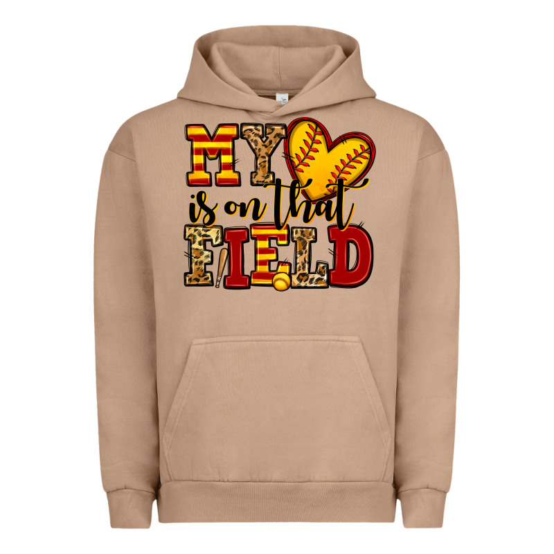 My Heart Is On That Field Softball Urban Hoodie by Jasminsmagicworld | Teevron