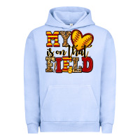 Pigment Grape Ice my heart is on that field softball Urban Hoodie - Jasminsmagicworld