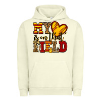 Pigment Pistachio my heart is on that field softball Urban Hoodie - Jasminsmagicworld