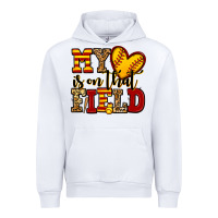 White my heart is on that field softball Urban Hoodie - Jasminsmagicworld