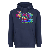Navy spooky vibes Heavyweight Hoodie - JahusDesignShop