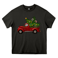 Asphalt Christmas Trees With Truck Heavy Core Tee - RanaPortraitStore