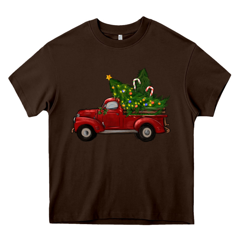 Christmas Trees With Truck Heavy Core Tee by RanaPortraitStore | Teevron