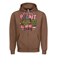 Chestnut crazy plant lady houseplants Zipper Hoodie - JahusDesignShop