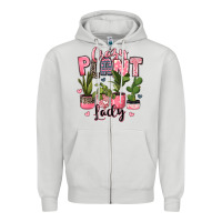 Dove Grey crazy plant lady houseplants Zipper Hoodie - JahusDesignShop