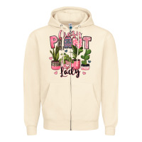 Sandshell crazy plant lady houseplants Zipper Hoodie - JahusDesignShop