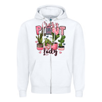 White crazy plant lady houseplants Zipper Hoodie - JahusDesignShop