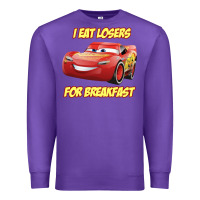 Purple movie cartoon cars Premium Sweatshirt - DesigneFamous