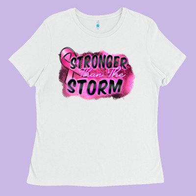 Stronger Than The Storm Ladies Tee Designed By Fadigitalartstudio