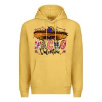 Antique Gold festive sombrero and nacho art Premium Hoodie - CowhideDigitalArt