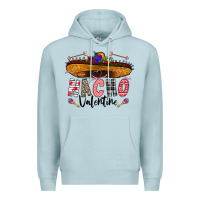 Blue Mist festive sombrero and nacho art Premium Hoodie - CowhideDigitalArt