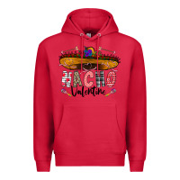 Cardinal festive sombrero and nacho art Premium Hoodie - CowhideDigitalArt