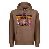 Chestnut festive sombrero and nacho art Premium Hoodie - CowhideDigitalArt