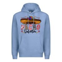 Colony Blue festive sombrero and nacho art Premium Hoodie - CowhideDigitalArt