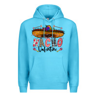 Ocean Blue festive sombrero and nacho art Premium Hoodie - CowhideDigitalArt