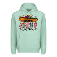 Seafoam festive sombrero and nacho art Premium Hoodie - CowhideDigitalArt