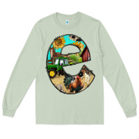 Matcha farm life alphabet lowercase letters e Long Sleeve Tee - BundleAndBundleShop