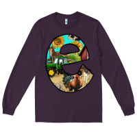 Plum farm life alphabet lowercase letters e Long Sleeve Tee - BundleAndBundleShop