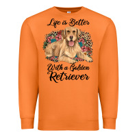 Carrot life is better with a golden retriever Premium Sweatshirt - JahusDesignShop