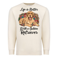 Sandshell life is better with a golden retriever Premium Sweatshirt - JahusDesignShop