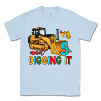 Dusty Blue i'm 5 and digging it Classic Tee - Artiststas