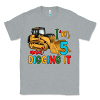 Heather Grey i'm 5 and digging it Classic Tee - Artiststas