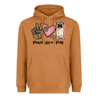 Meerkat peace love pug Heavyweight Hoodie - JahusDesignShop