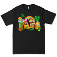 Black St. Patricks coffee cups Premium Tee - HowdyJamesFarm