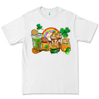 White St. Patricks coffee cups Premium Tee - HowdyJamesFarm
