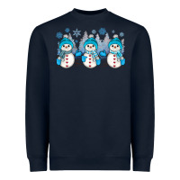 Navy snowman winter Heavyweight Sweatshirt - JahusDesignShop