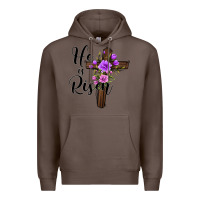 Coffee he is risen matthew 28 6 Premium Hoodie - Jasminsmagicworld