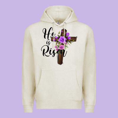 He Is Risen Matthew 28 6 Premium Hoodie Designed By Jasminsmagicworld