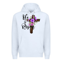 White he is risen matthew 28 6 Premium Hoodie - Jasminsmagicworld