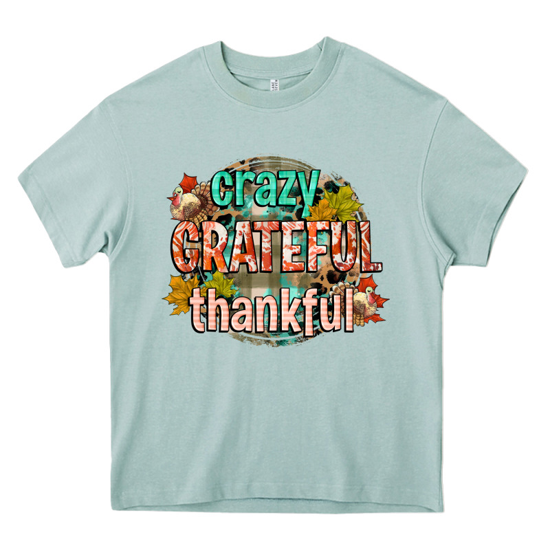 Crazy Grateful Thankful Heavy Core Tee by CowGirlArtShop | Teevron