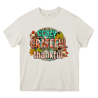 Cream crazy grateful thankful Heavy Core Tee - CowGirlArtShop