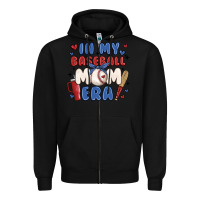 Black in my baseball mom era Zipper Hoodie - JahusDesignShop
