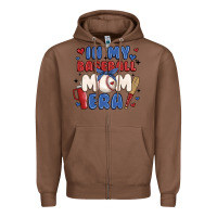 Chestnut in my baseball mom era Zipper Hoodie - JahusDesignShop