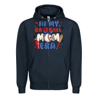 Navy in my baseball mom era Zipper Hoodie - JahusDesignShop
