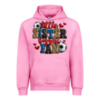 Fuchsia Pink little sister biggest fan soccer Urban Hoodie - Jasminsmagicworld
