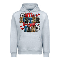 Little Sister Biggest Fan Soccer Urban Hoodie | Teevron