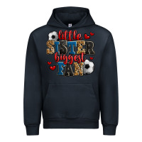 Navy little sister biggest fan soccer Urban Hoodie - Jasminsmagicworld