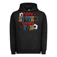 Pigment Black little sister biggest fan soccer Urban Hoodie - Jasminsmagicworld