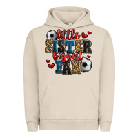 Pigment French Oak little sister biggest fan soccer Urban Hoodie - Jasminsmagicworld
