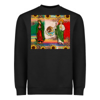 Black mexico flag our lady of guadalupe san judas sunflower Heavyweight Sweatshirt - JahusDesignShop