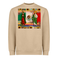 Mushroom mexico flag our lady of guadalupe san judas sunflower Heavyweight Sweatshirt - JahusDesignShop