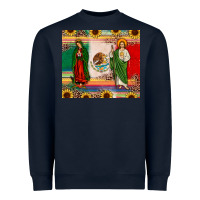 Navy mexico flag our lady of guadalupe san judas sunflower Heavyweight Sweatshirt - JahusDesignShop