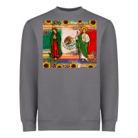 Storm mexico flag our lady of guadalupe san judas sunflower Heavyweight Sweatshirt - JahusDesignShop
