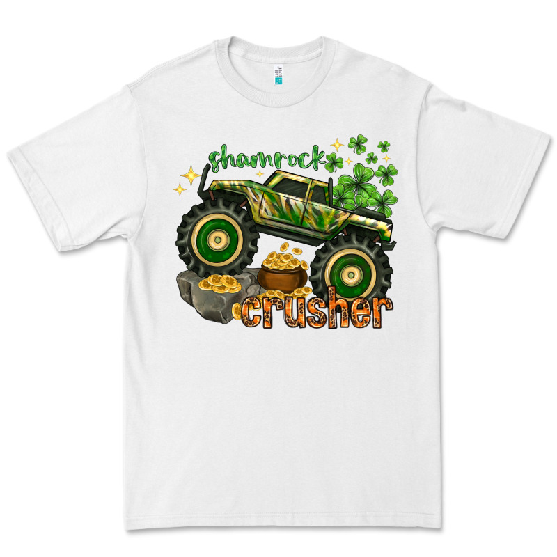 Shamrock Crusher St. Patrick's Day Premium Tee by HowdyJamesFarm | Teevron