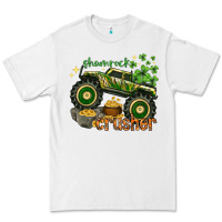 White shamrock crusher st. patrick's day Premium Tee - HowdyJamesFarm